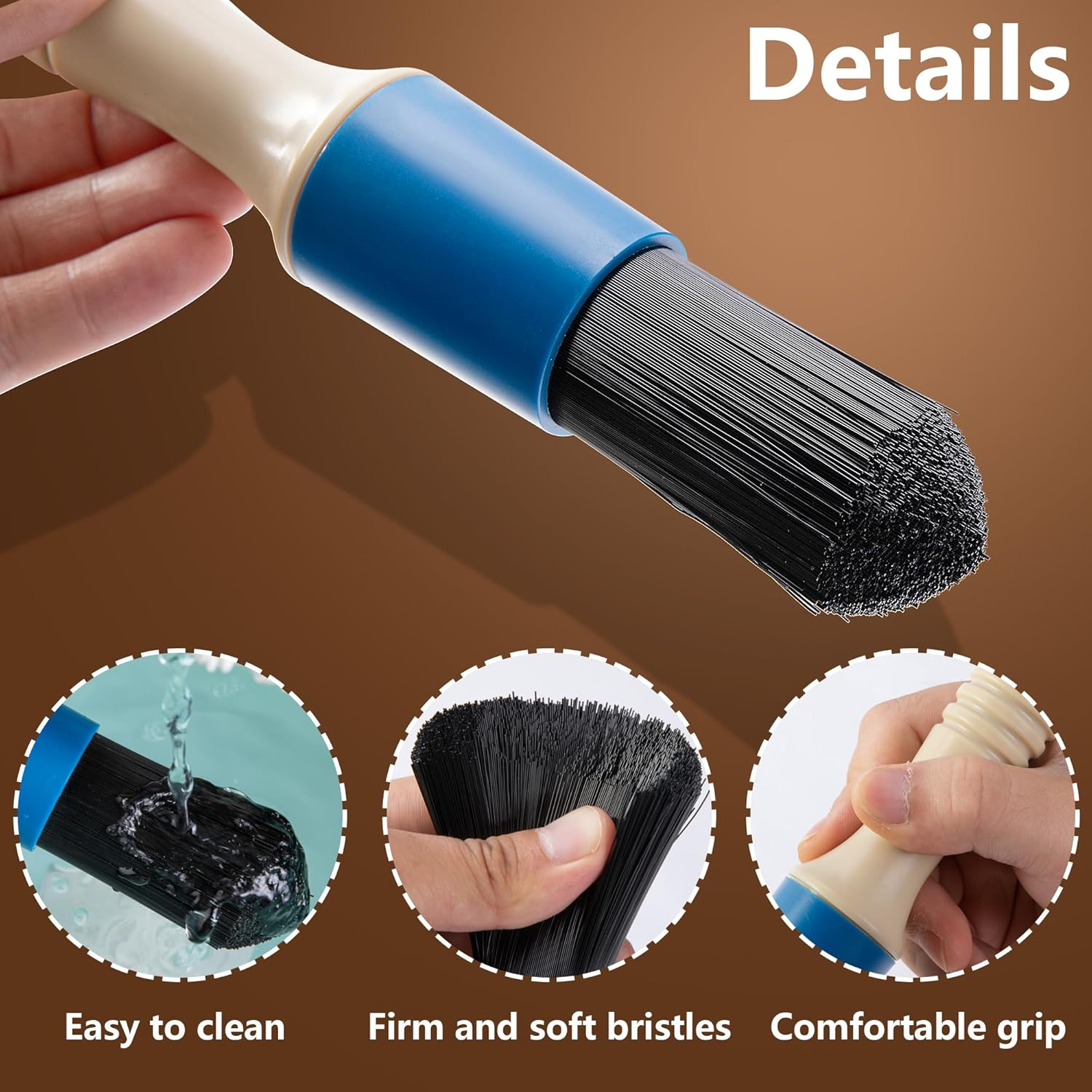 Parts Washer Brush with Hose- Wear Resistant Parts Cleaning Brush with 31 Inch L - Image 3