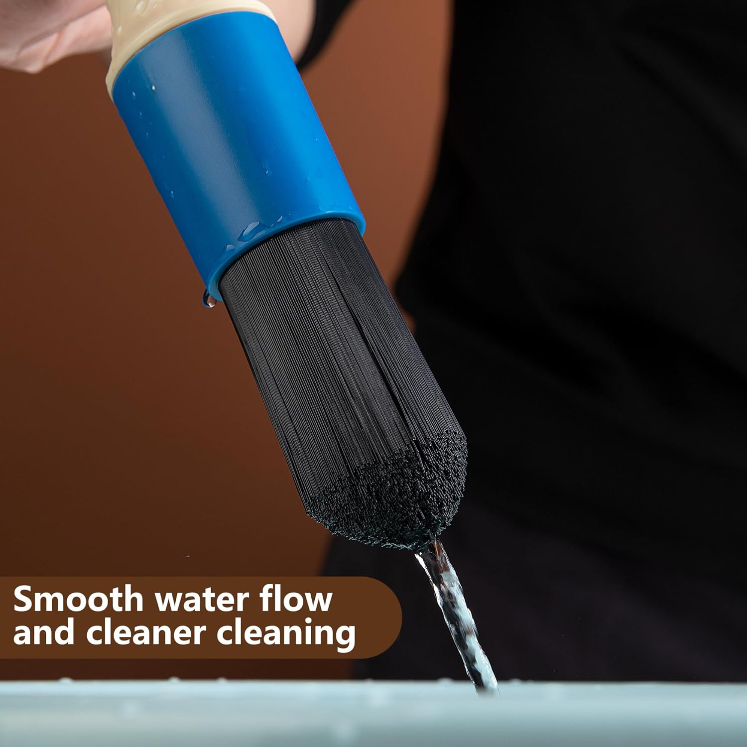 Parts Washer Brush with Hose- Wear Resistant Parts Cleaning Brush with 31 Inch L - Image 4