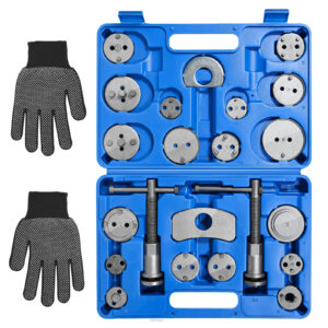22PCS Automotive Repair Tool Vehicle Brake Adjuster Garage Tool Kits Adapters
