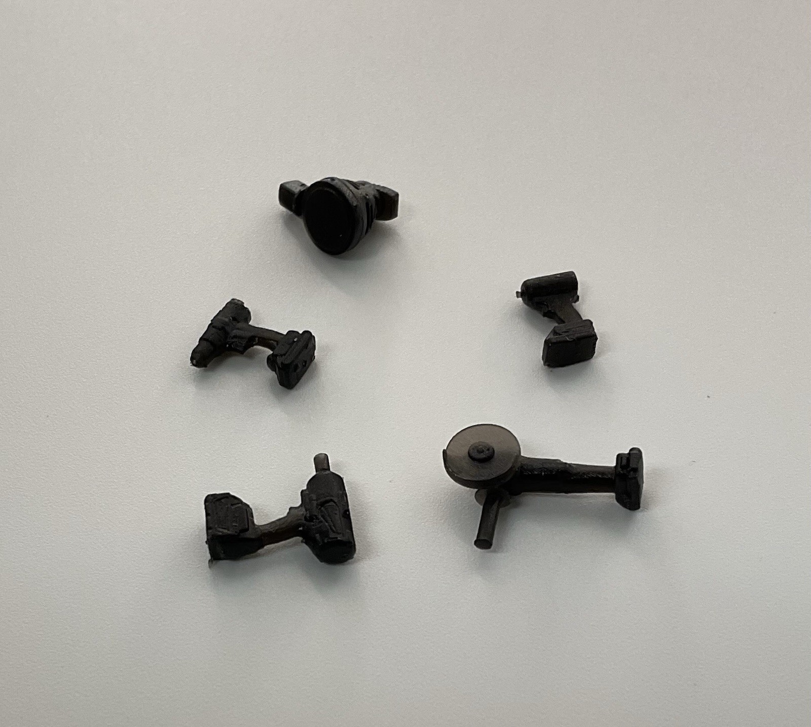 1/25 Scale Garage Shop Tools – Limited Black Run – 5 Piece 3D Resin Set