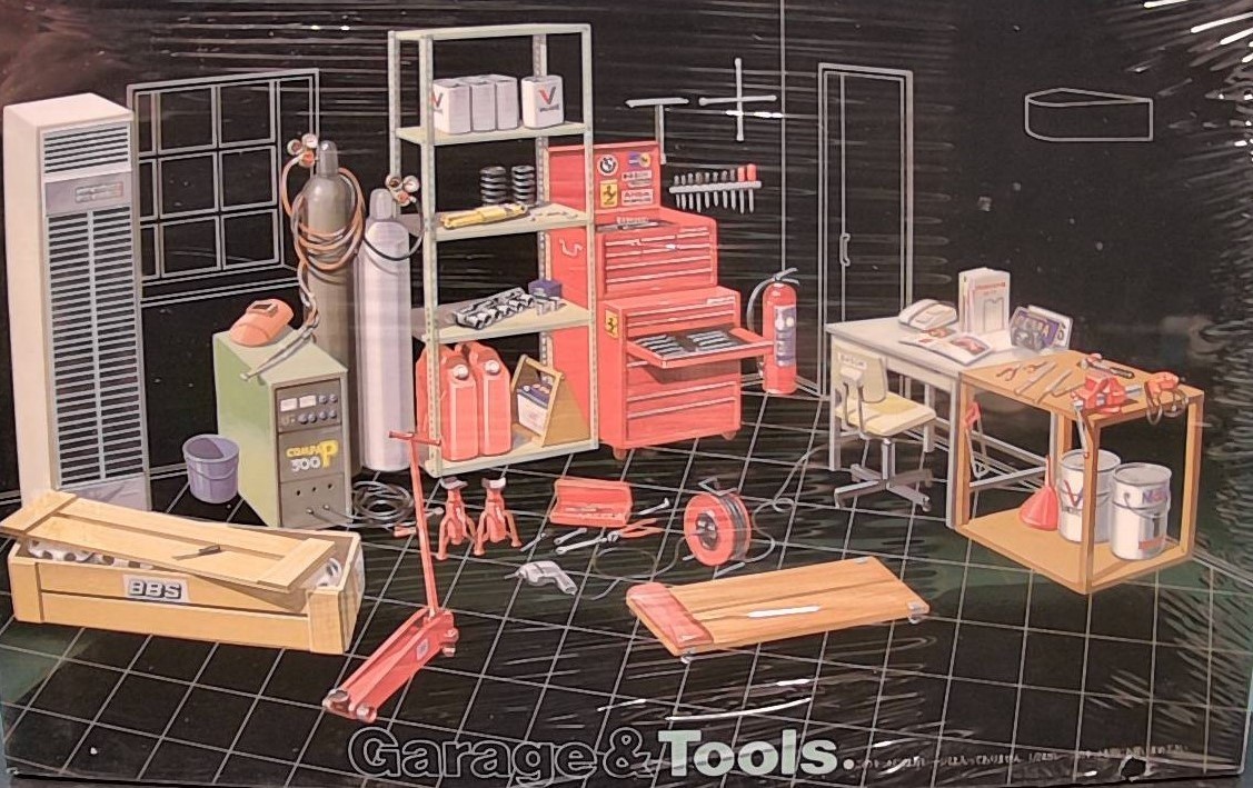 FUJIMI - GARAGE & TOOLS - AUTO SHOP - 1987 VINTAGE MODEL - 1:24 - KIT #GT2-1000