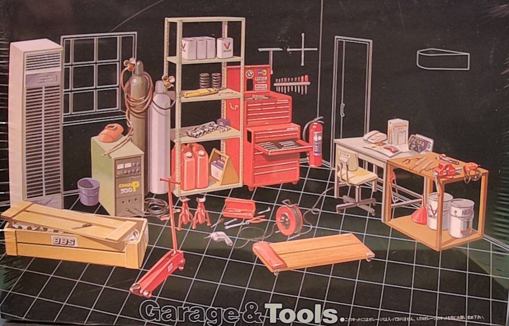 FUJIMI - GARAGE & TOOLS - AUTO SHOP - 1987 VINTAGE MODEL - 1:24 - KIT #GT2 ----