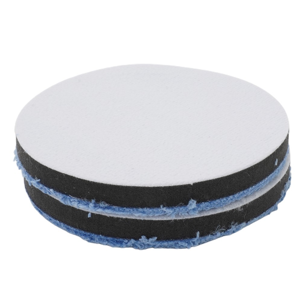 2Pcs Polishing Pads Microfiber Buffing Set Supplies Automotive Equipment - Image 2