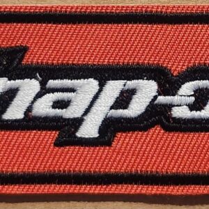 Snap-on embroidered Iron on patch automotive tools equipment