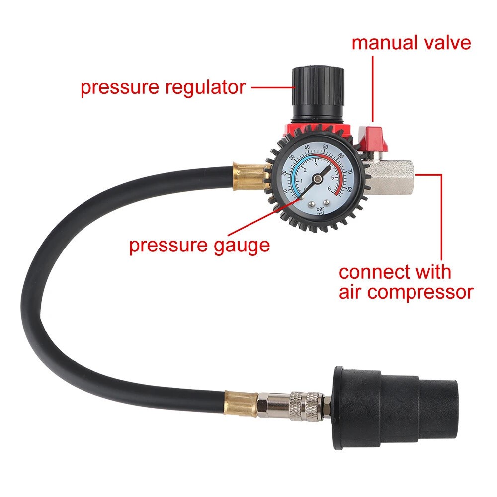 9Pcs Automotive Testing Kit For Turbocharger System Leak Detection (30mm-90mm) - Image 5