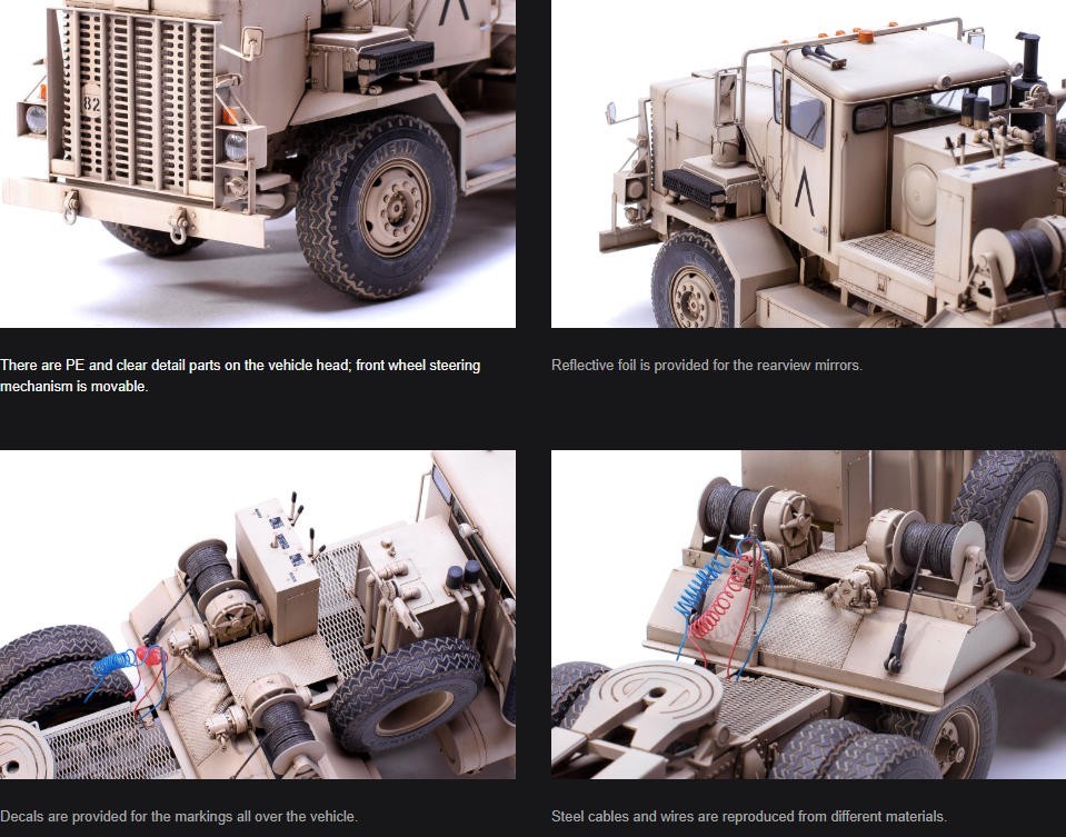 Meng SS-013 1/35 U.S. M911 C-HET (8x6) and M747 Heavy Equipment Semi-Trailer - Image 5