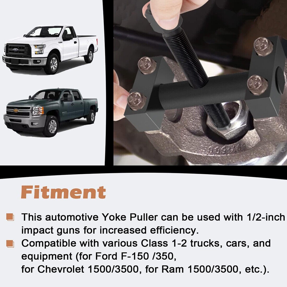 Tool Automotive Heavy Duty Yoke Puller 10850 for Class 1-2 Trucks Cars Equipment - Image 5