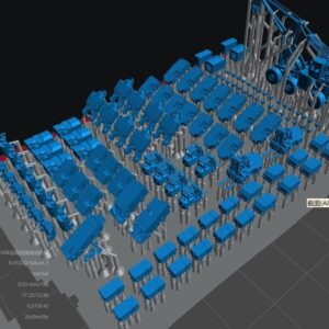 3D printing 1/700 Ground crew equipment for US aircraft carriers Unpainted