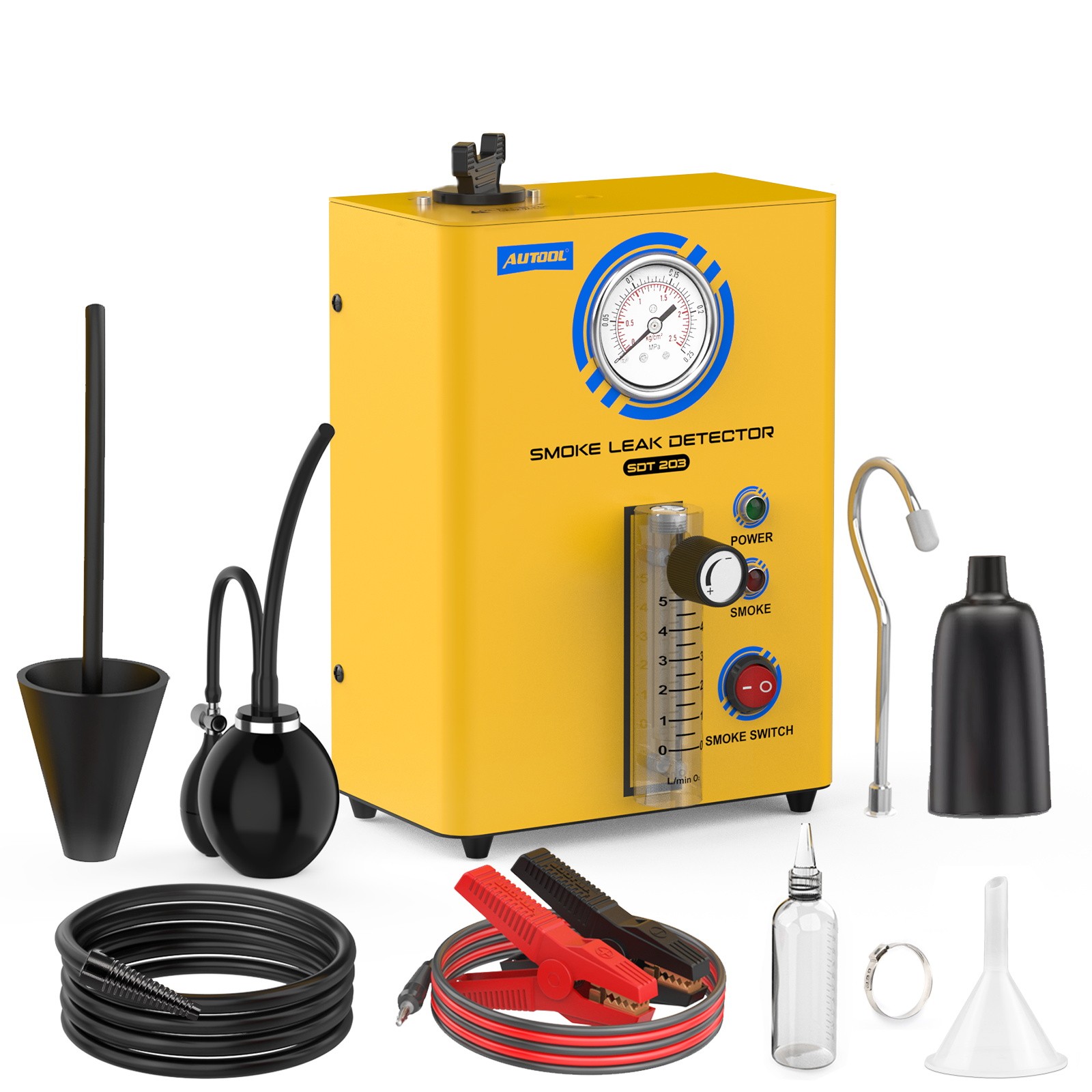 EVAP Smoke Machine Car Smoke Leak Detector Pipe Vacuum Smoke Tester With Pump