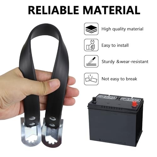 Car Battery Carrier Strap, 16.54" Automotive Battery Side Lift Strap, Metal - Image 4