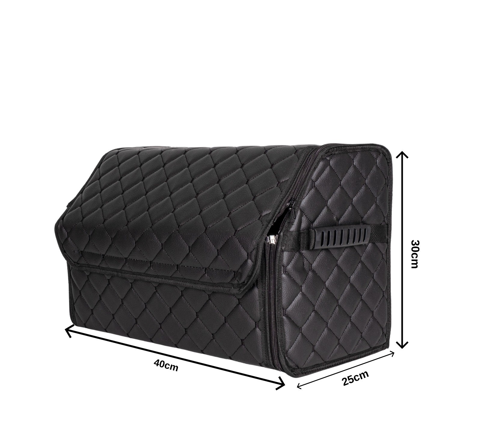 Automotive Cargo(BLACK COLOR) Storage Box – Leather Quilted Design - Image 5