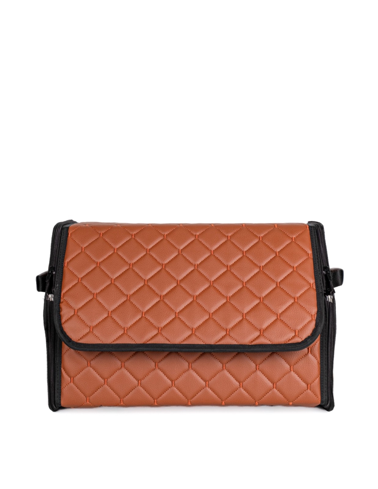 Automotive Cargo Storage Box – (Taba Color) Leather Quilted Design - Image 3