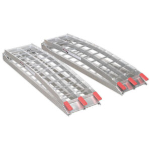 Sealey LR680 Aluminium Loading Ramps 680kg Capacity Per Pair