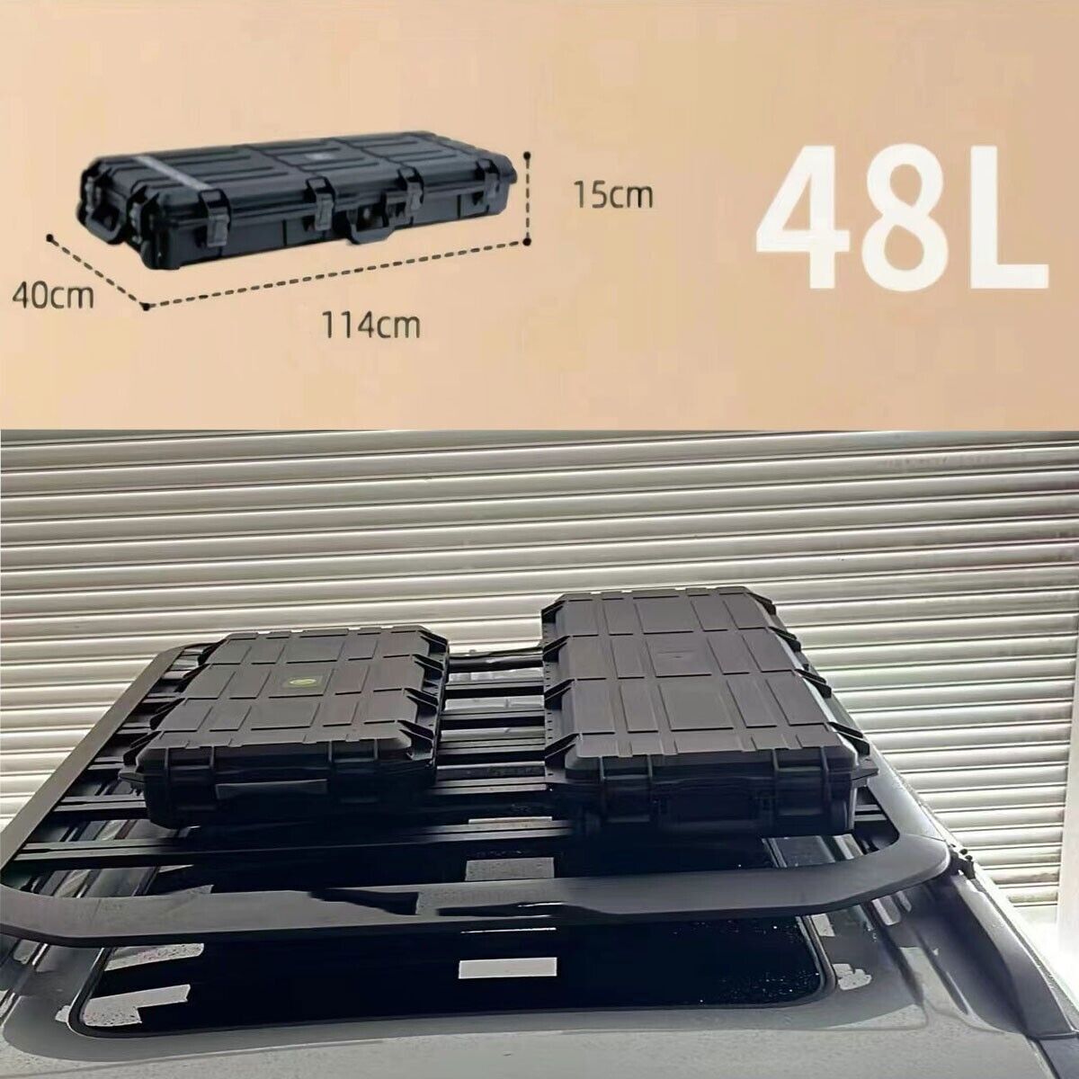Cargo Cases Waterproof Car Roof Mount Travel Off Road Storage Case Luggage Box