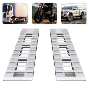 2pcs Aluminum Trailer Ramps Loading Ramps Truck Car Auto Trailer Ramps