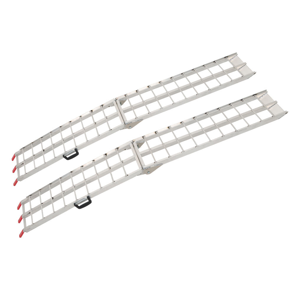 2 × Aluminum Ramp 1500 LBS Foldable Loading Ramps For Pickup Trucks Bed - Image 3
