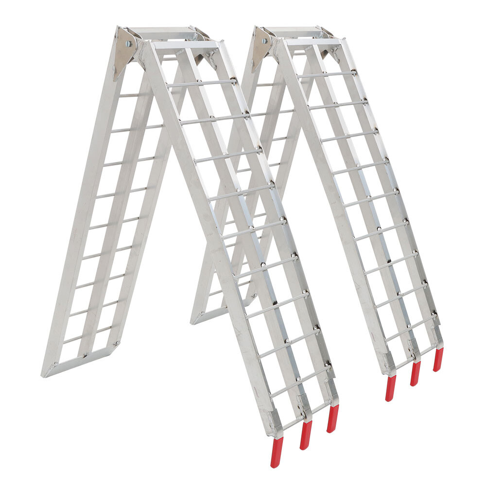 2 × Aluminum Ramp 1500 LBS Foldable Loading Ramps For Pickup Trucks Bed - Image 4
