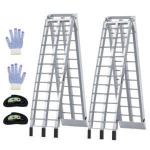 90" Set of 2 Truck ATV Folding Aluminum Loading Ramps 1700 lbs Capacity ATV