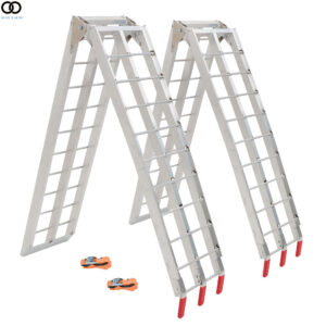 1500lbs Capacity 7.5' 2x Aluminum Folding Loading Ramps Kit For Motorcycle ATV