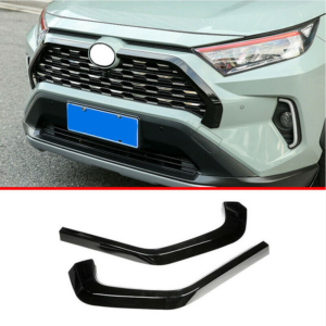 For Toyota RAV4 2019-2025 Bright Black Center Mesh Grille Grill Strip Cover Trim