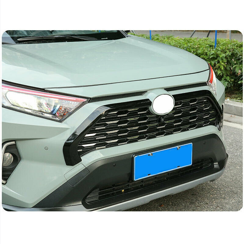 For Toyota RAV4 2019-2025 Bright Black Center Mesh Grille Grill Strip Cover Trim - Image 2