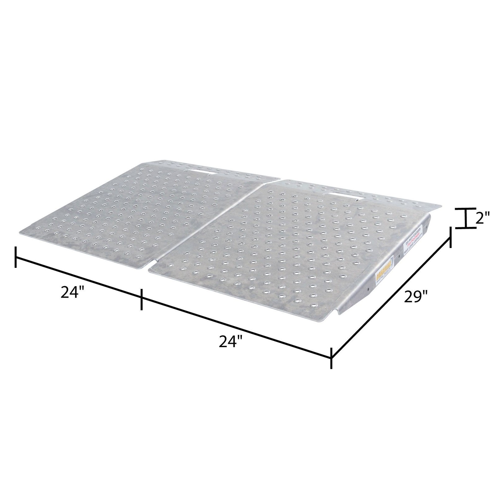 Guardian SR-01-24-24-P-TS6-2 Shed Ramps with Punch Plate Surface - 2 Pack - Image 5