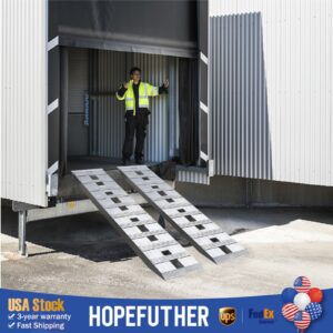 Truck Car Auto Trailer Ramps 2pcs Aluminum Trailer Ramps Loading Ramps 6000lbs