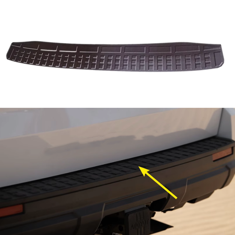 Black Car Rear Bumper Guard Protector Cover Sill Trunk For TOYOTA 4runner 25-26 - Image 2