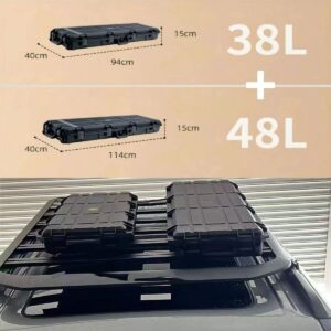 Cargo Cases Waterproof Car Roof Mount Travel Off Road Storage Case Luggage Box