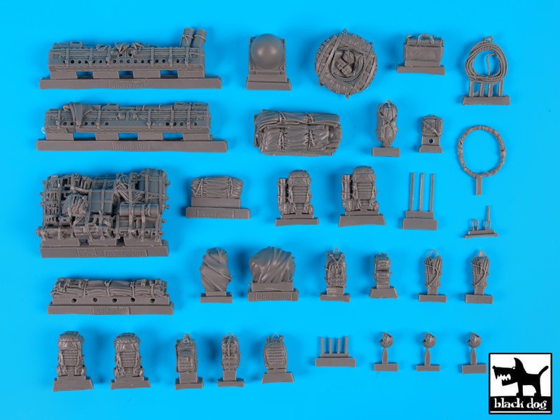 Black Dog 1/35 US Stryker WINT-T A Accessories Set with Equipment for Trumpeter