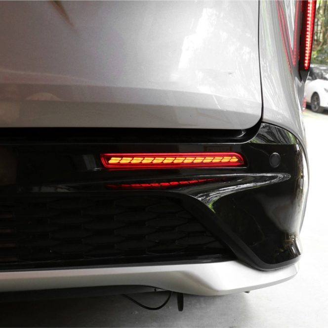 For 2021-2026 Toyota Sienna LED Rear Fog Light Tail Bumper Light Sets 2pcs - Image 4