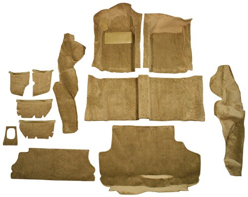 1979-1982 Porsche 924 Carpet -Cutpile |Fits Small Spare Tire Only Complete
