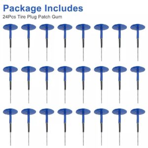 24Pcs Automotive Tyre Repair Plug Patch Repair Tool for Motorcycle Bus