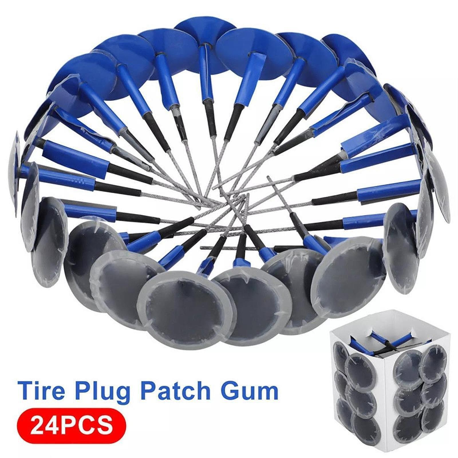 24Pcs Automotive Tyre Repair Plug Patch Repair Tool for Motorcycle Bus - Image 3