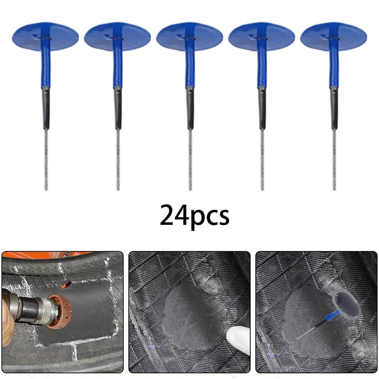 24Pcs Automotive Tyre Repair Plug Patch Repair Tool for Motorcycle Bus - Image 4