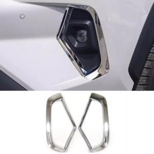 ABS Chrome Front Fog Light Cover Trim 2pcs for Toyota RAV4 2019-2025