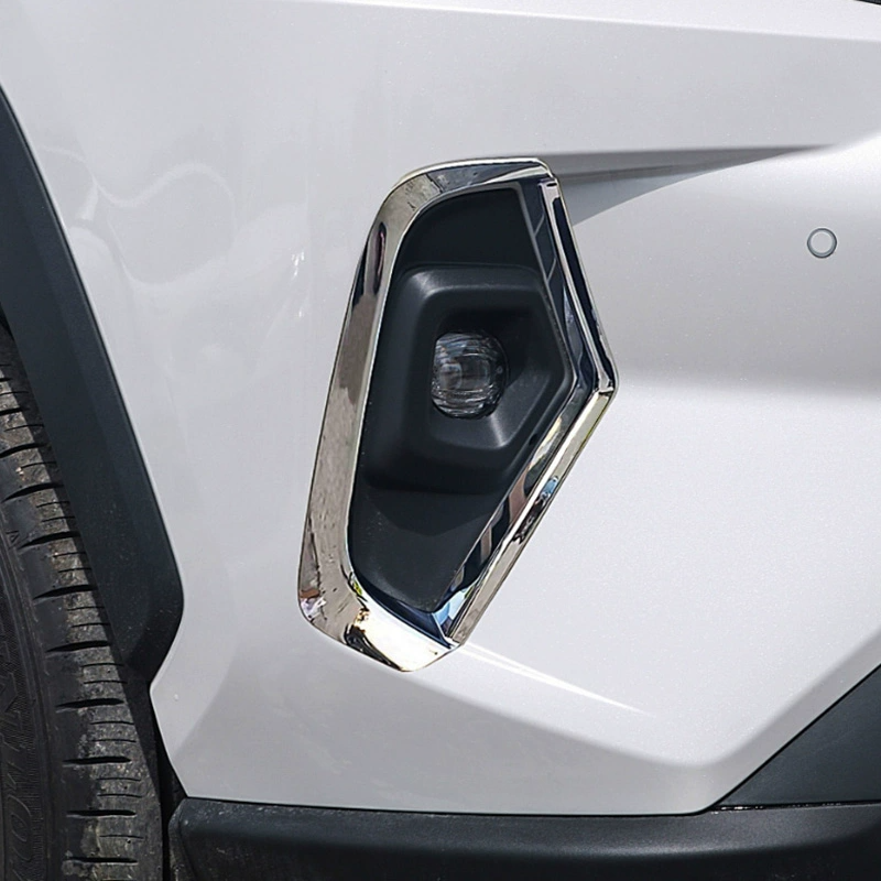 ABS Chrome Front Fog Light Cover Trim 2pcs for Toyota RAV4 2019-2025 - Image 2