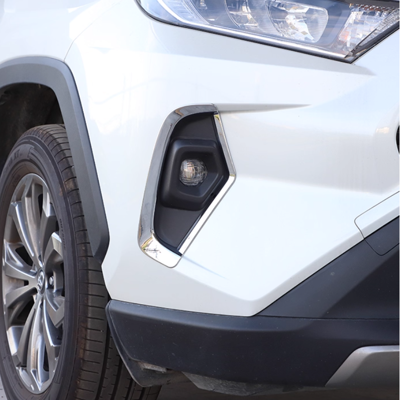 ABS Chrome Front Fog Light Cover Trim 2pcs for Toyota RAV4 2019-2025 - Image 5