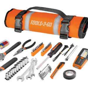Tools2Go 83 Piece Tool Set with Roll-Up Pouch for Motorcycle, Auto, ATV - 240119