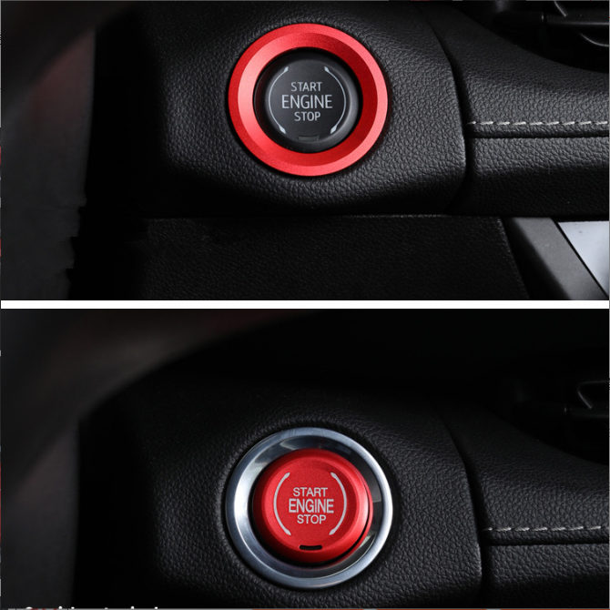 For Chevy Silverado 2022-2026 Engine Push Switch Button Ring Trim Red - Image 4