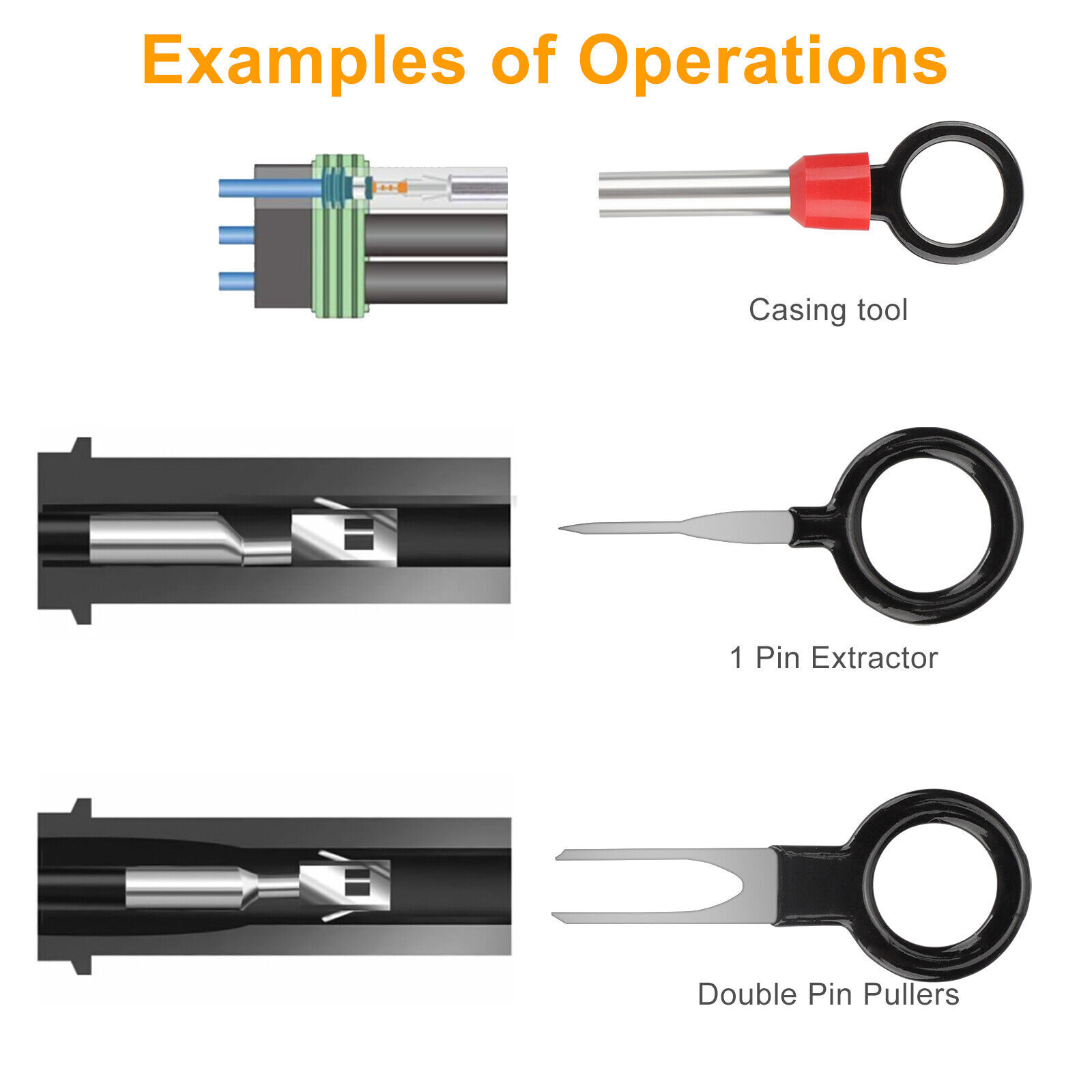 100 Pcs Terminal Removal Tools Kit For Automotive Motorcycle Electronics - Image 3