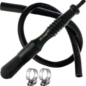 Flow-Thru Automotive Grade Parts Washer Brush with 28-Inch Hose – Cleaning Tool