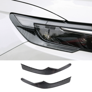 Carbon fiber Headlight Light Lamp Cover Trim Strip For 2023-2025 Honda CRV CR-V