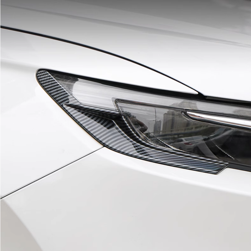 Carbon fiber Headlight Light Lamp Cover Trim Strip For 2023-2025 Honda CRV CR-V - Image 2