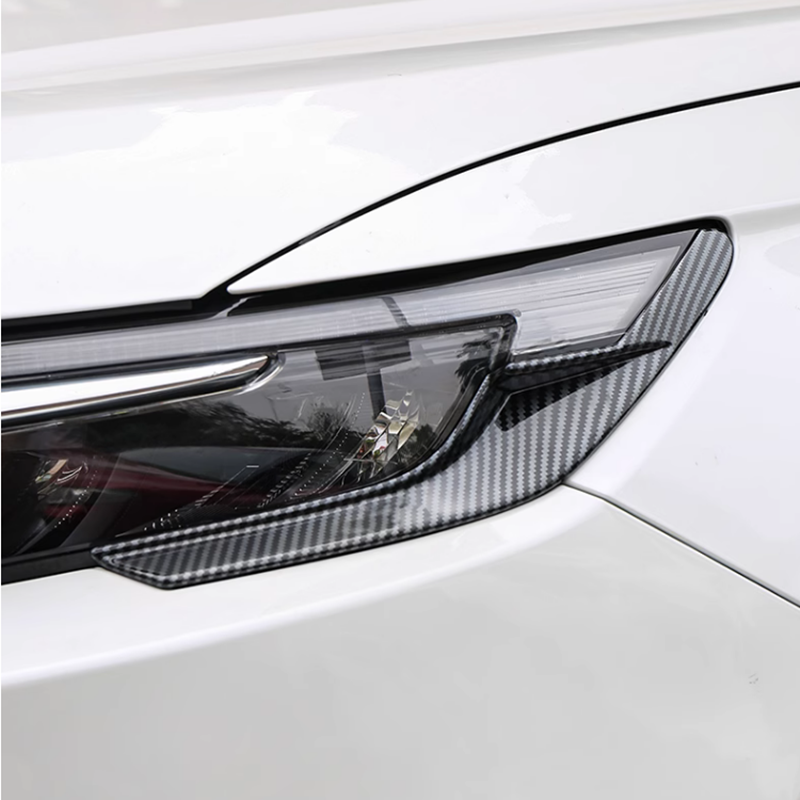 Carbon fiber Headlight Light Lamp Cover Trim Strip For 2023-2025 Honda CRV CR-V - Image 3