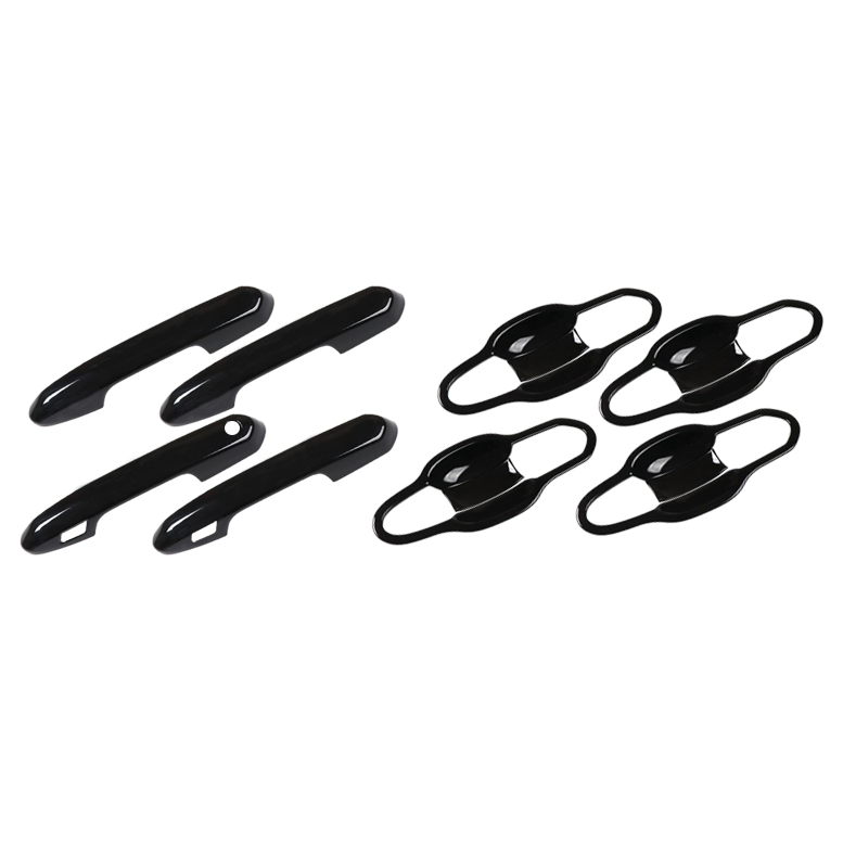 For Toyota RAV4 2019-2025 Bright black Side Door Handle Bowl Cover Trim - Image 2