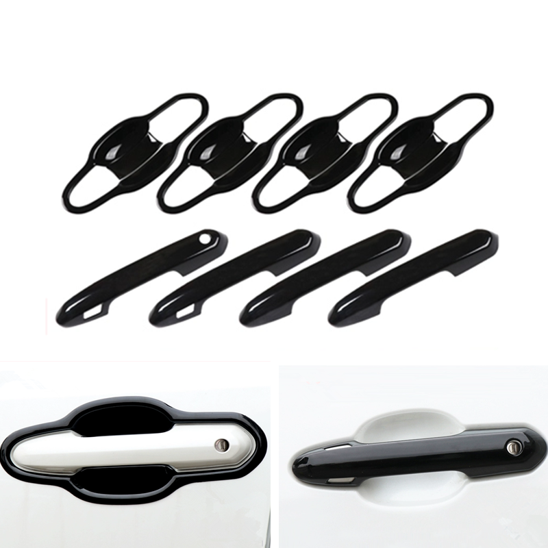 For Toyota RAV4 2019-2025 Bright black Side Door Handle Bowl Cover Trim - Image 3