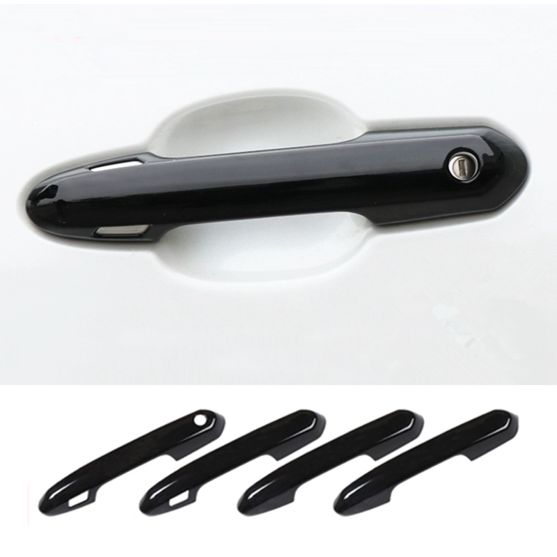 For Toyota RAV4 2019-2025 Bright black Side Door Handle Bowl Cover Trim - Image 4