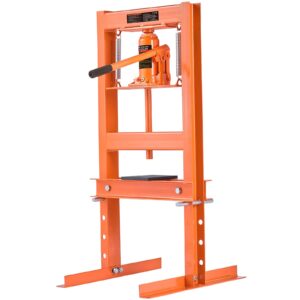 Hydraulic Shop Press 6 Ton with Press Plates H-Frame Benchtop Press Stand