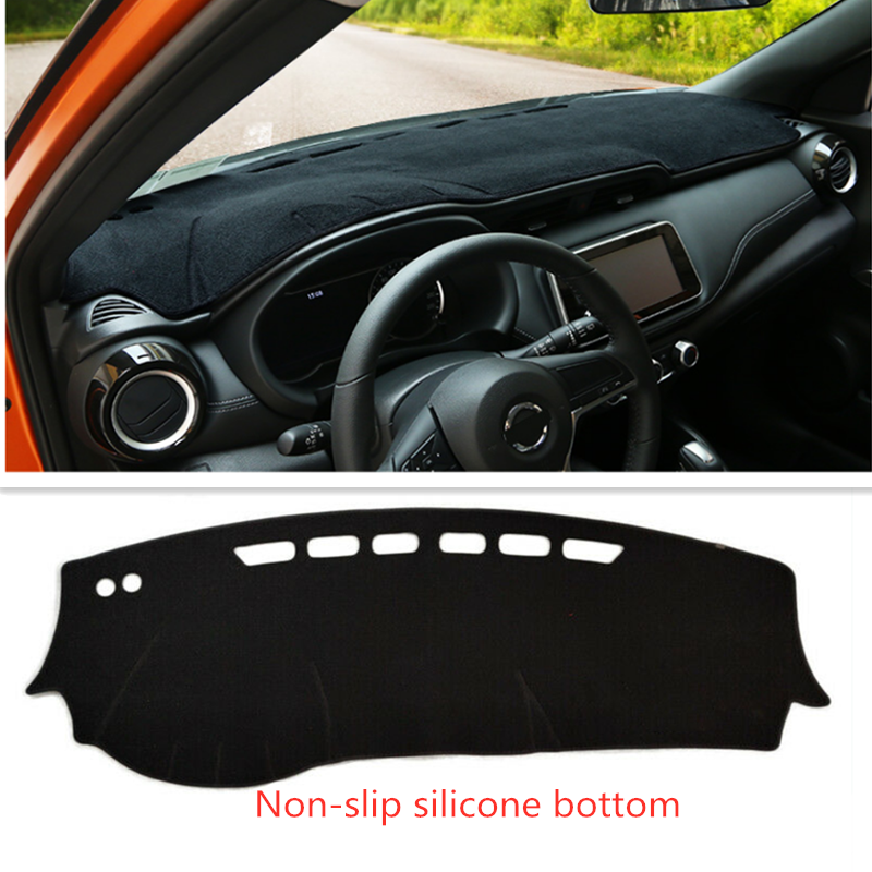DashMat Dashboard Cover Dash Cover Mat Black 1pc For NISSAN KICKS 2017-2023